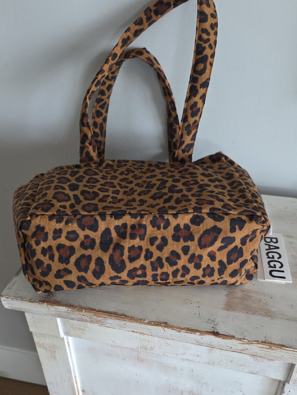 NWT Baggu Everyday Cloud Bag In Leopard - Picture 6 of 8